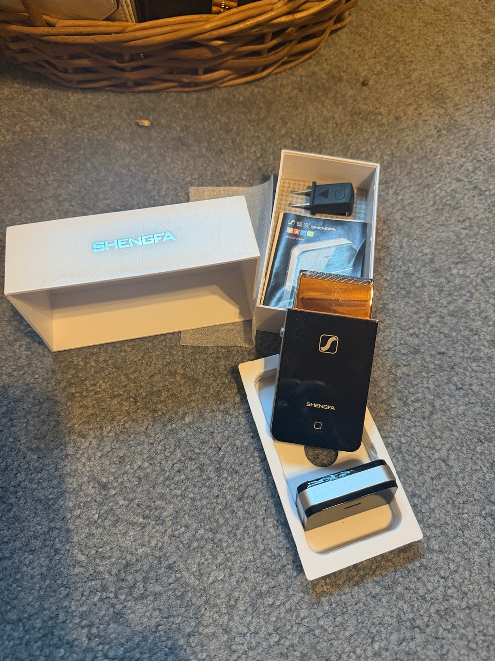 Electric shaver shaped like a phone